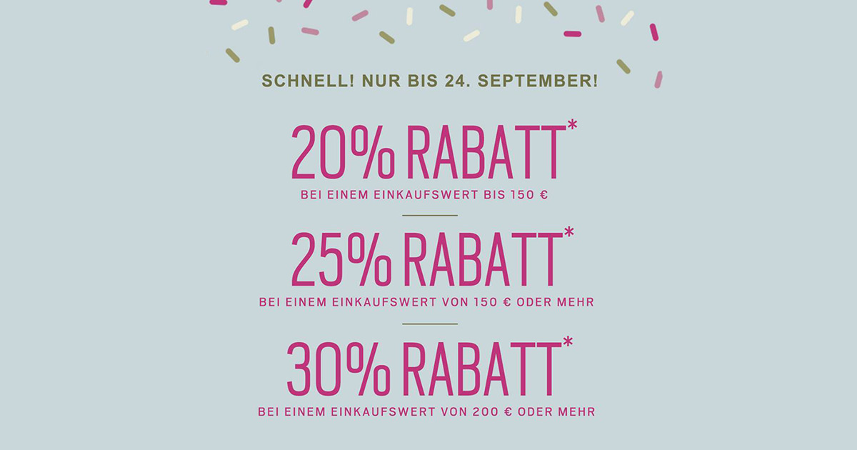 ... Denn schon im September gab es eine große Rabattaktion mit -20 bis -30 %. Der Fachhandel kann so große Nachlässe auf Dauer nicht gewährleisten, wenn er noch etwas verdienen will.