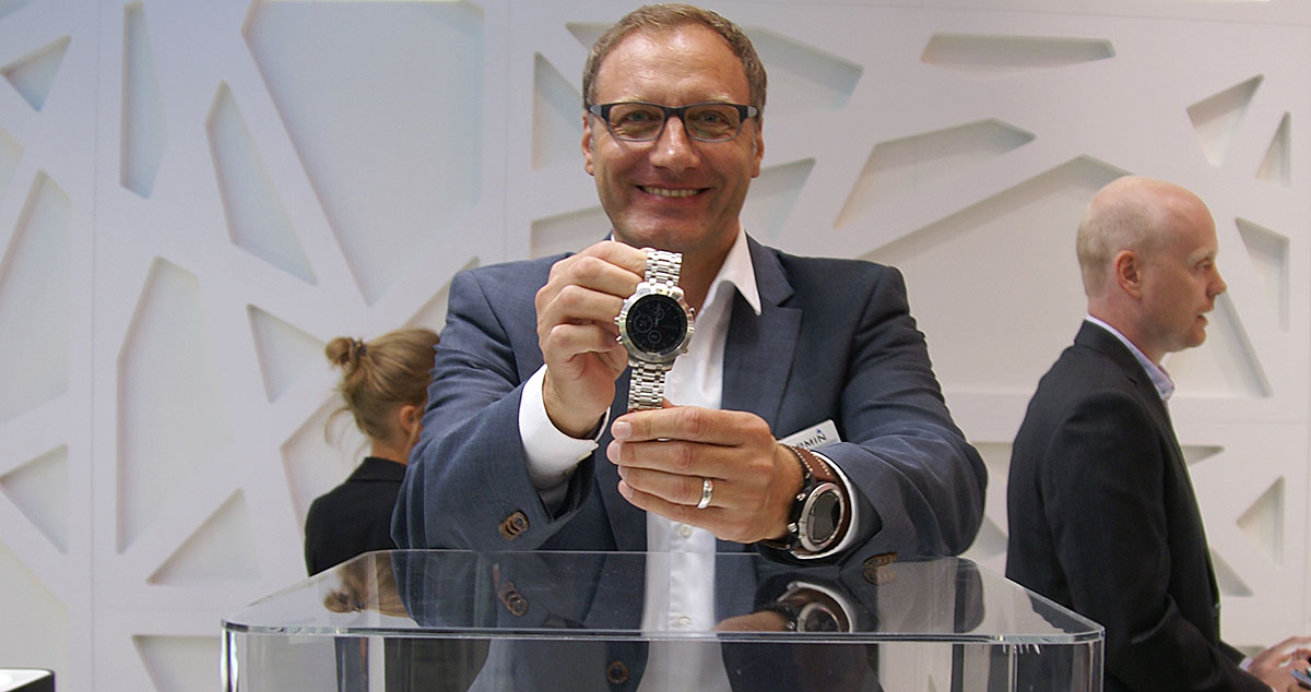 1000 Euro Plus im Fokus: Kai Tutschke, Deutschland-Chef von Garmin, hat den Juwelier als wichtigen Vertriebskanal im Fokus.