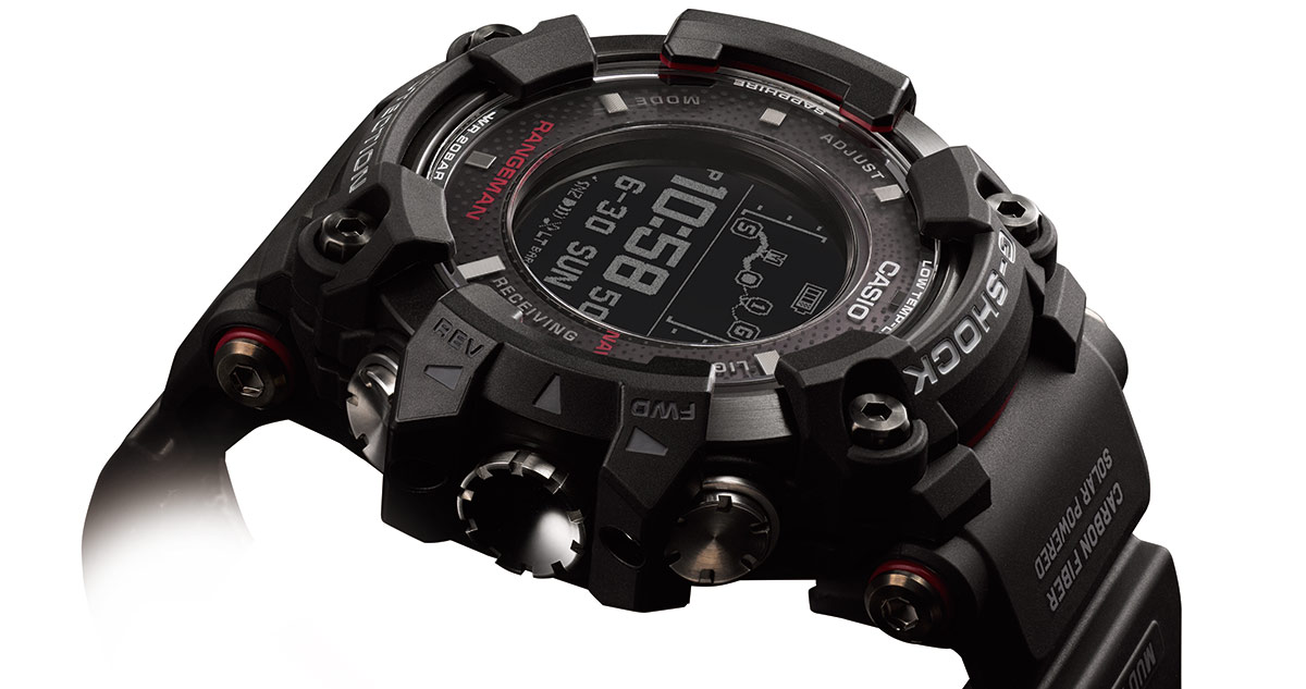 Die G-Shock Rangeman GPR-B1000-1ER gilt laut Casio als weltweit erste Uhr mit solargesteuerter GPS-Navigation.