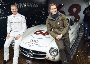 David Coulthard und Christoph Grainger-Herr, CEO IWC Schaffhausen