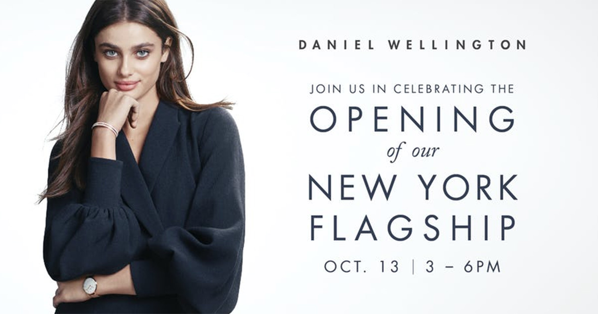 Daniel Wellington eröffnete in New York einen Flagship Store.