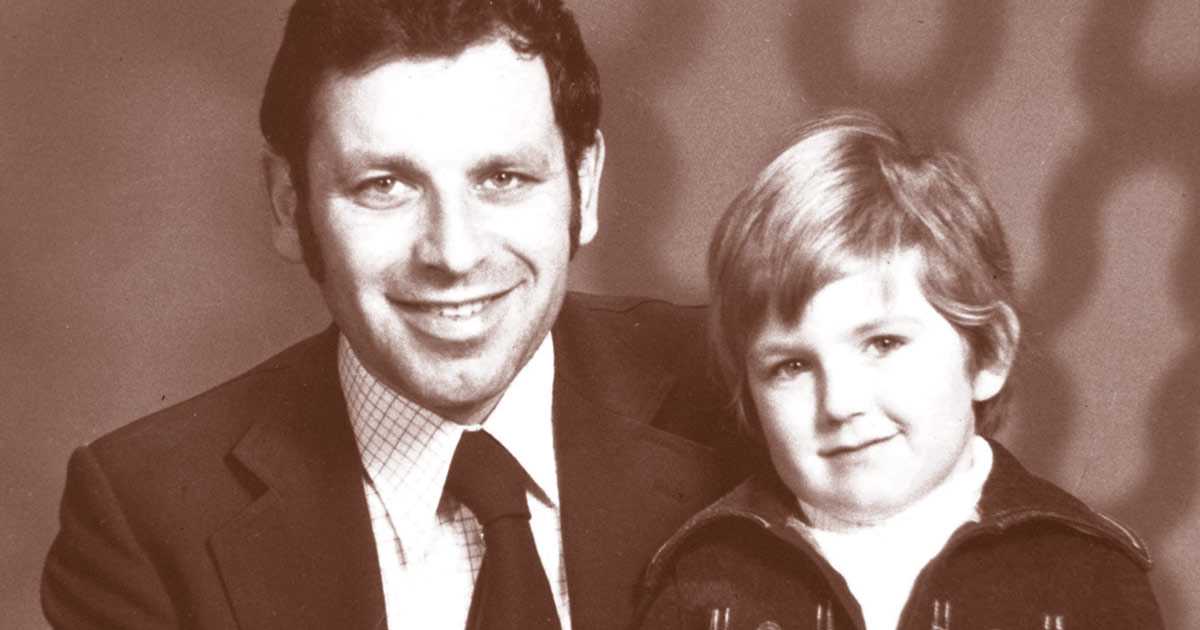 Der verstorbene Firmengründer Heinz Gellner mit Sohn.
