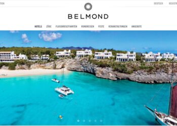 In der Karibik am Strand St. Martins liegt das Luxusresort La Samanna von Belmond.