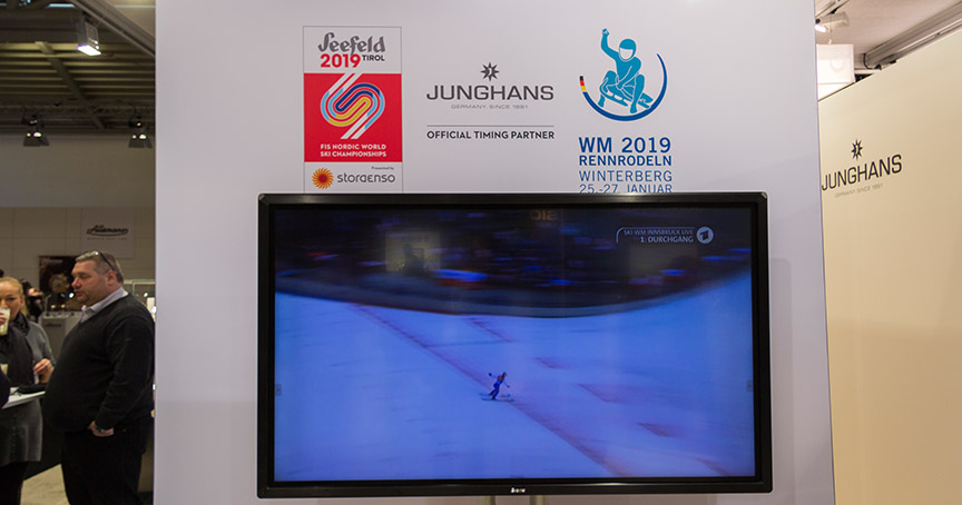 ...2019 ist Junghans auch offizieller Timing Partner in Seefeld und bei der Rennrodel-WM in Winterberg.