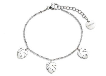 Ein Armband aus der aktuellen Kollektion mit Trendmotiven wie der Monstera-Pflanze.
