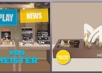 Edel auf dem Display inszeniert und erklärt: Der Meister Girello Drehring.