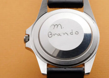 Die Rolex GMT-Master von Marlon Brando. Er hatte sie selbst graviert.