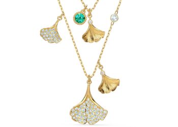 Gold und grüne Elemente finden sich in den fächerförmigen Blattkreationen der STUNNING Linie.