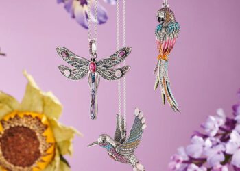 Zarte Libellen und Kolibris und farbenprächtige Papageien sind die Key Pieces der Sprint/Summer-Kollektion von Thomas Sabo.
