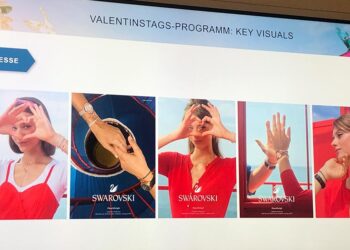 Auf allen Kanälen: Swarovski hat seine Valentins-Kampagne gestrartet.
