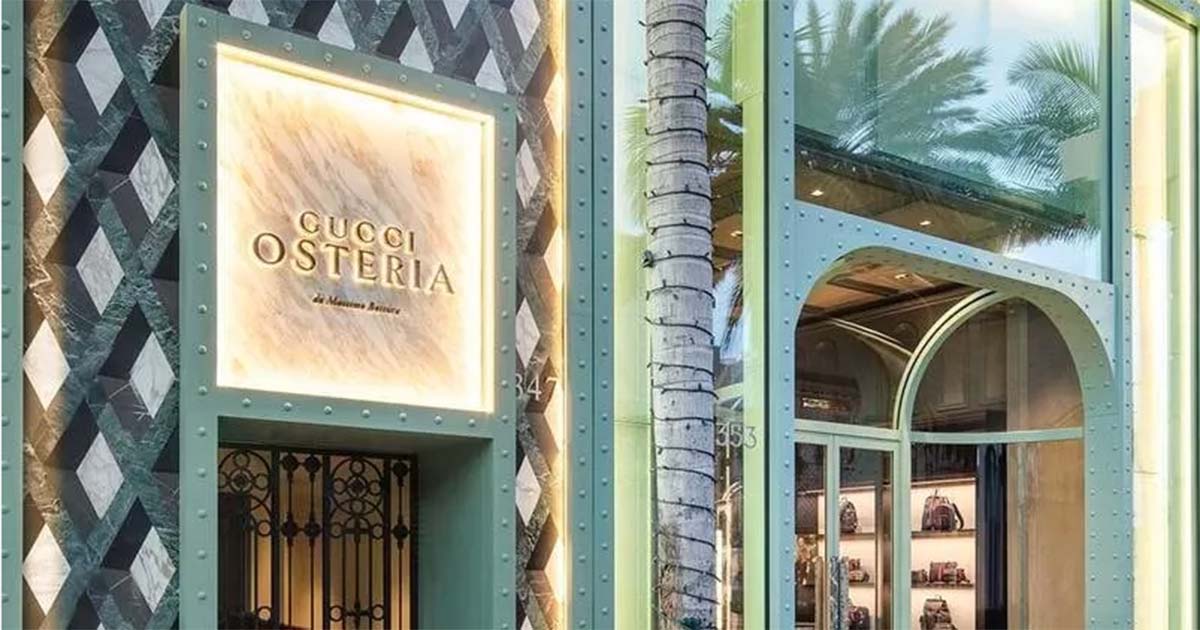 Die Gucci-Osteria am berühmten Rodeo Drive.