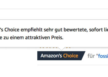 Die Verbraucherzentrale NRW äußert starke Kritik an der Kaufempfehlung „Amazon’s Choice“.