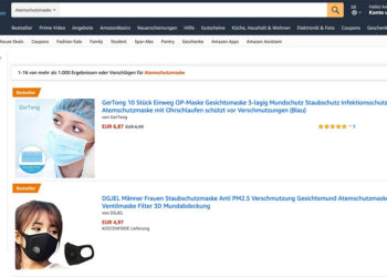 Amazon achtet darauf, dass beispielsweise Atemschutzmasken nicht zu Mondpreisen verkauft werden.