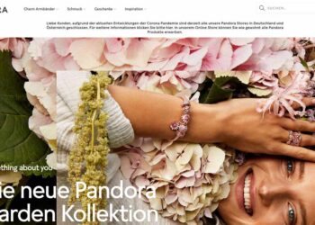 Pandora hat jetzt auch seine Stores in UK und Irland geschlossen.
