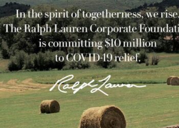 Die Spende von Ralph Lauren wurde über Instagram kommuniziert.