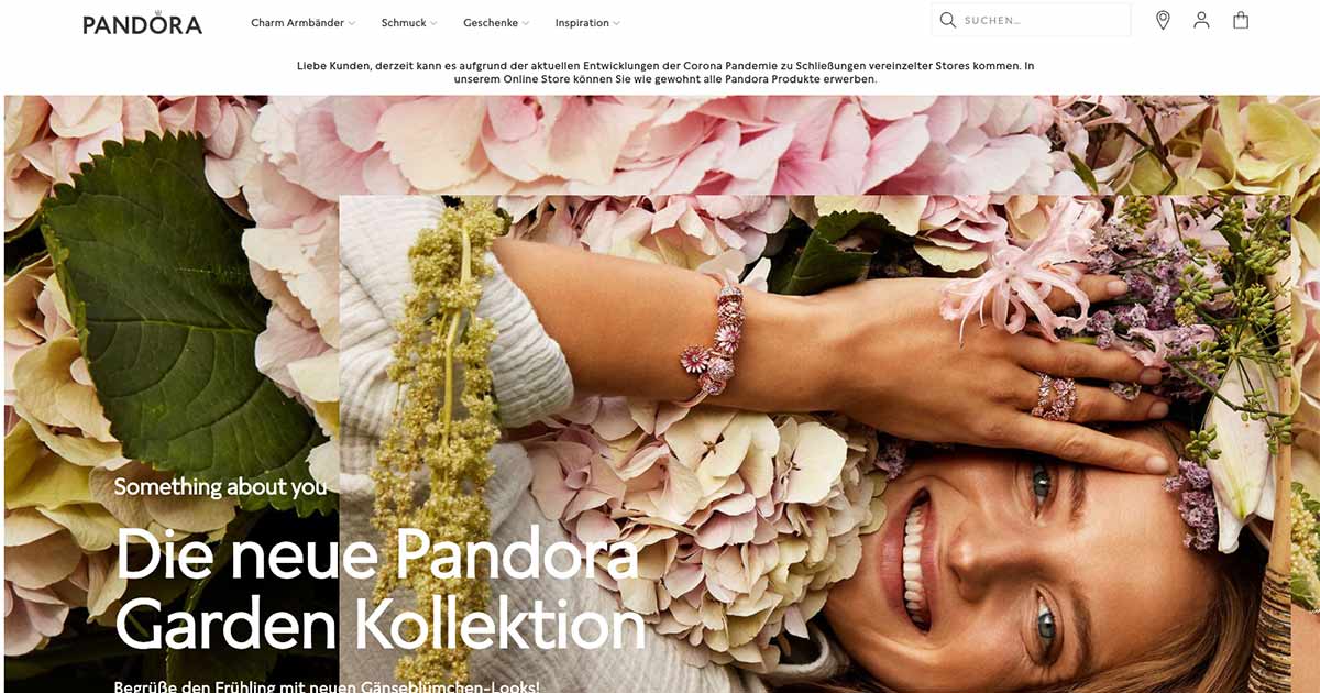 Pandora leidet wie viele andere Unternehmen unter der Corona-Krise.