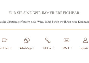 Auf der Website von Wellendorff werden diese Kommunikationswege angeboten.