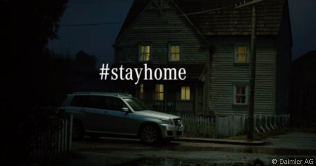 Unternehmen wie Mercedes-Benz machen die Corona-Krise aktuell zum Werbethema.