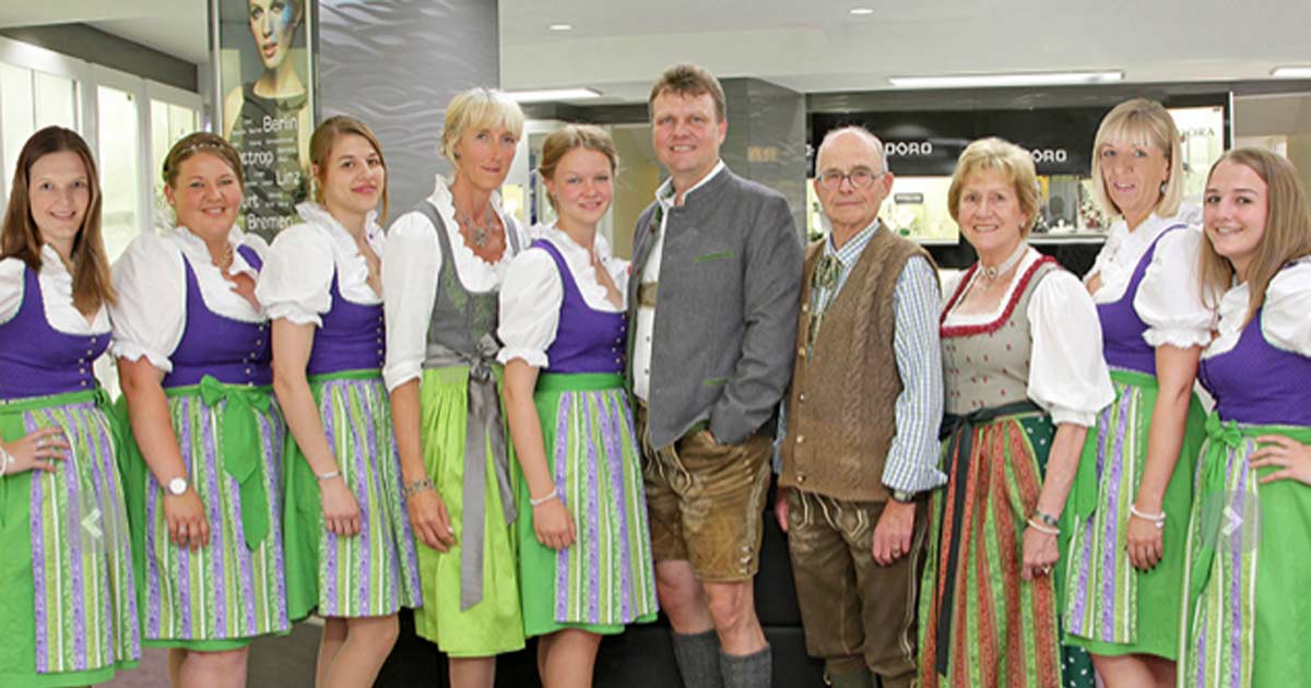 Das Team von Juwelier Alfred Fiechtl war mit dem ersten Tag nach dem Shutdown in Österreich zufrieden.