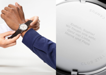 Zeit für die Abi-Uhr mit persönlicher Gravur an den stolzen Besitzer.