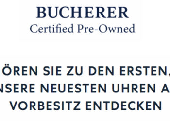 Elegant Druck ausgeübt: Der neue Slogan von Bucherer zu seinen Vintage-Uhren.
