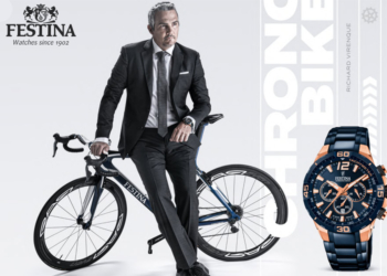 Zusammen mit Richard Virenque präsentiert Festina die neue Chrono Bike Edition 2020.