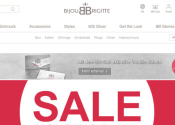 Starker Umsatzrückgang bei Bijou Brigitte