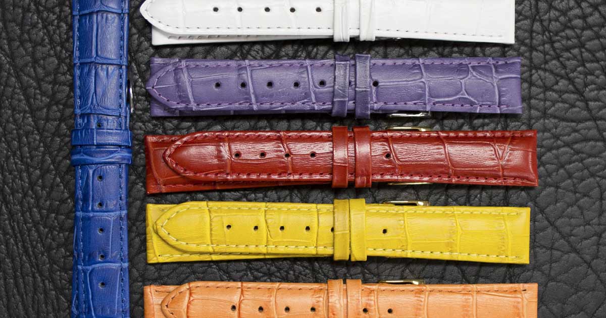 Die Uhrenarmbänder von KAISER in trendigen Farben stehen für modisch-aktuelle Styles.