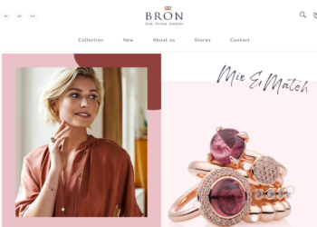 Die Seite Bronjewelry.com ist auf Deutsch, Englisch und Niederländisch verfügbar.