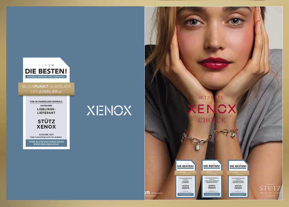 Bei der großen Umfrage "Die Besten 2021 – Juweliere bewerten ihre Lieferanten" erhielt Xenox in mehreren Kategorien eine Auszeichnung.