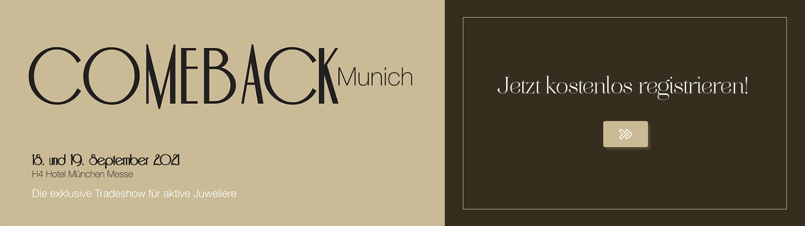 Hier können Sie sich kostenlos zur "Comeback Munich" anmelden.
