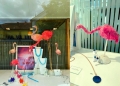 Mit Flamingos im Schaufenster Aufmerksamkeit schaffen und Sommer-Emotionen wecken: Juwelier Gressl aus Graz liefert Ideen.