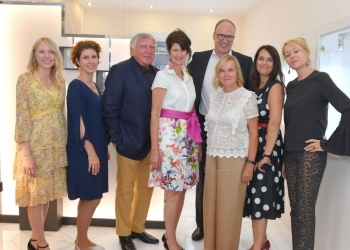 Das Team von Juwelier Heller mit Uhrmachermeister Otto Heller und Diamantfachfrau Christa Heller sowie Christian Odor von der Schmuckmanufaktur Meister.