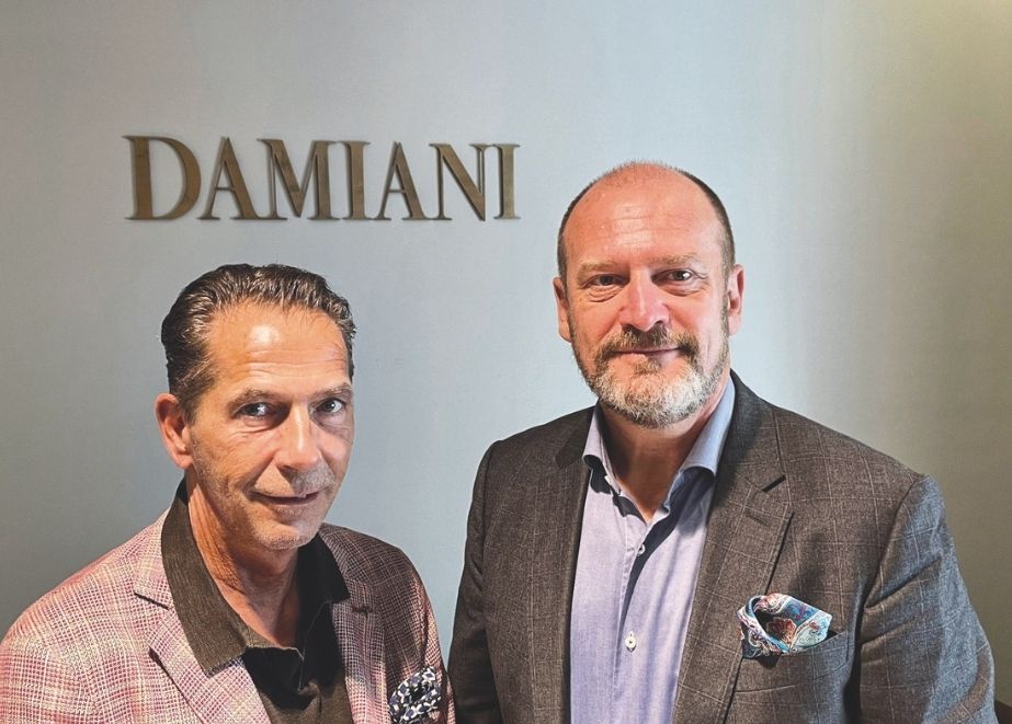 Die international starke Schmuckmarke Damiani will mit dem engagierten Vertriebsduo Robert Ponholzer (li.) und Wolfgang Lackner (re.) nun auch hierzulande beim Juwelier für brillanten Umsatz sorgen.