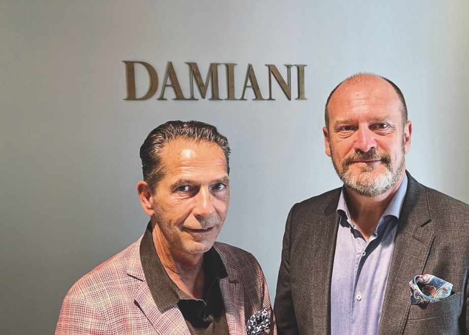 Die international starke Schmuckmarke Damiani will mit dem engagierten Vertriebsduo Robert Ponholzer (li.) und Wolfgang Lackner (re.) nun auch hierzulande beim Juwelier für brillanten Umsatz sorgen.