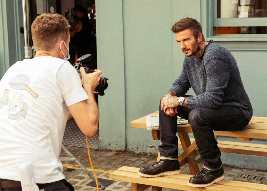 TUDOR_David_Beckham_Filmset_Kampagne_Uhr_Black_Bay_Chrono_hinter_den_Kulissen