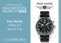 Iron Annie zeigt die Neuheiten UF DER INHORGENTA MUNICH IN HALLE A1, STAND 116.