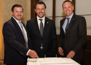 René Brückler, Rudolf Brenner, Landesrat Jochen Danninger.