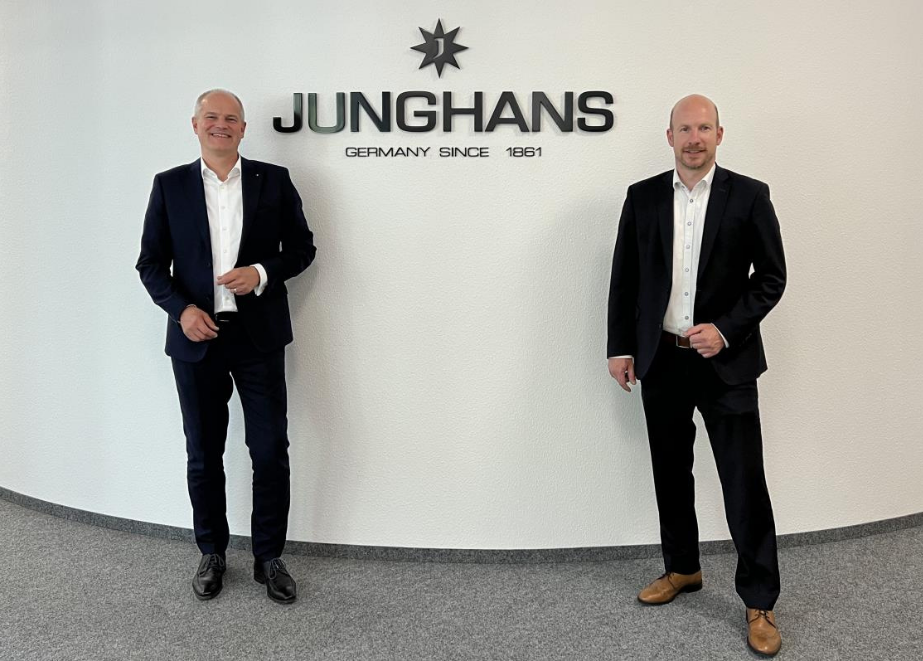Seit 1. Juni Führungsspitze bei Junghans: Matthias Stotz (links) agiert gemeinsam mit Hannes Steim. © Junghans