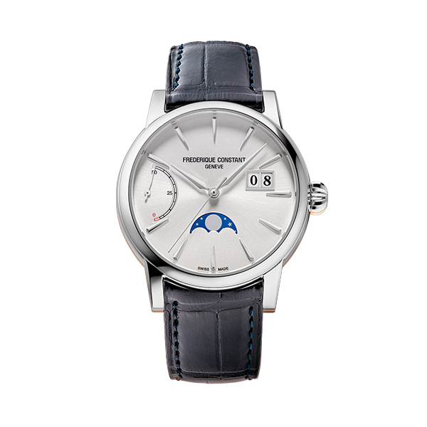 Frederique_Constant_Classic Power Reserve Big Date Manufacture_Stahl_Weiß