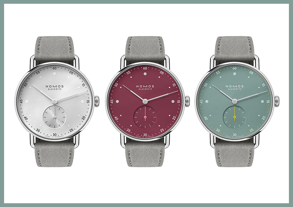 NOMOS_Glashütte_Metro_33_Sage_Muted_Red_All_Silver