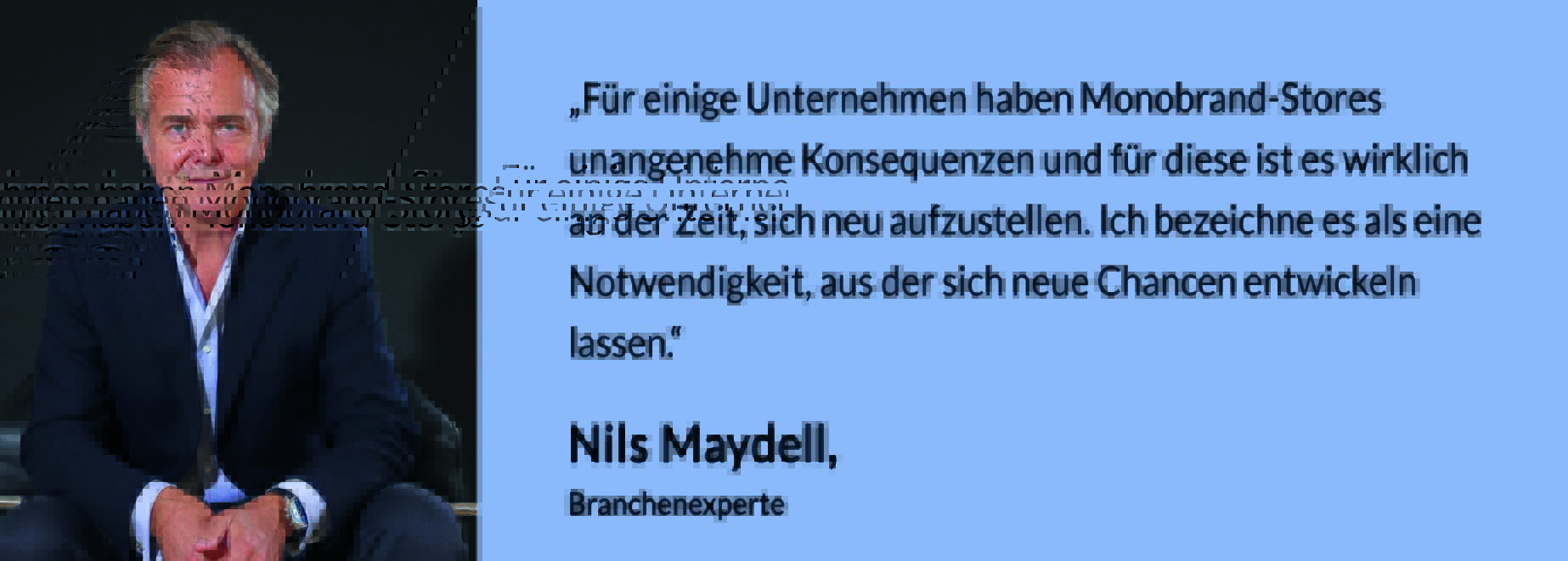 Nils Maydell Zitat Branche Juweliere Beletage Effekt