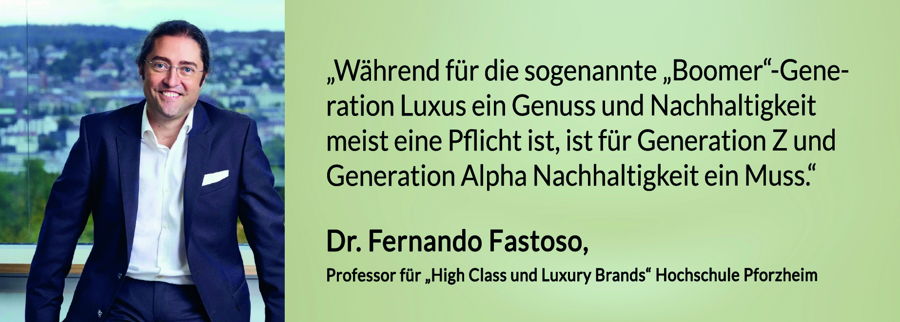 Dr Fernando Fastoso High Class und Luxury Brands Hochschule Pforzheim