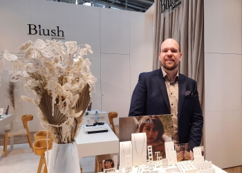 Blush mit Labordiamanten auf der INHORGENTA: im Fachhandel angekommen