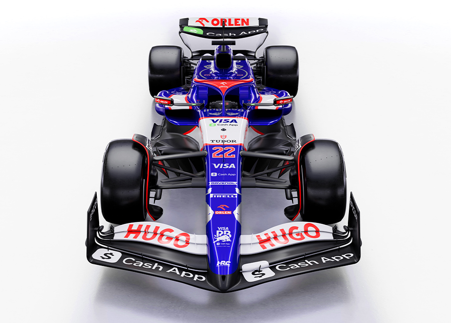 Tudor Visa Cash App RB Formular One Team Partnerschaft 2024 Car
