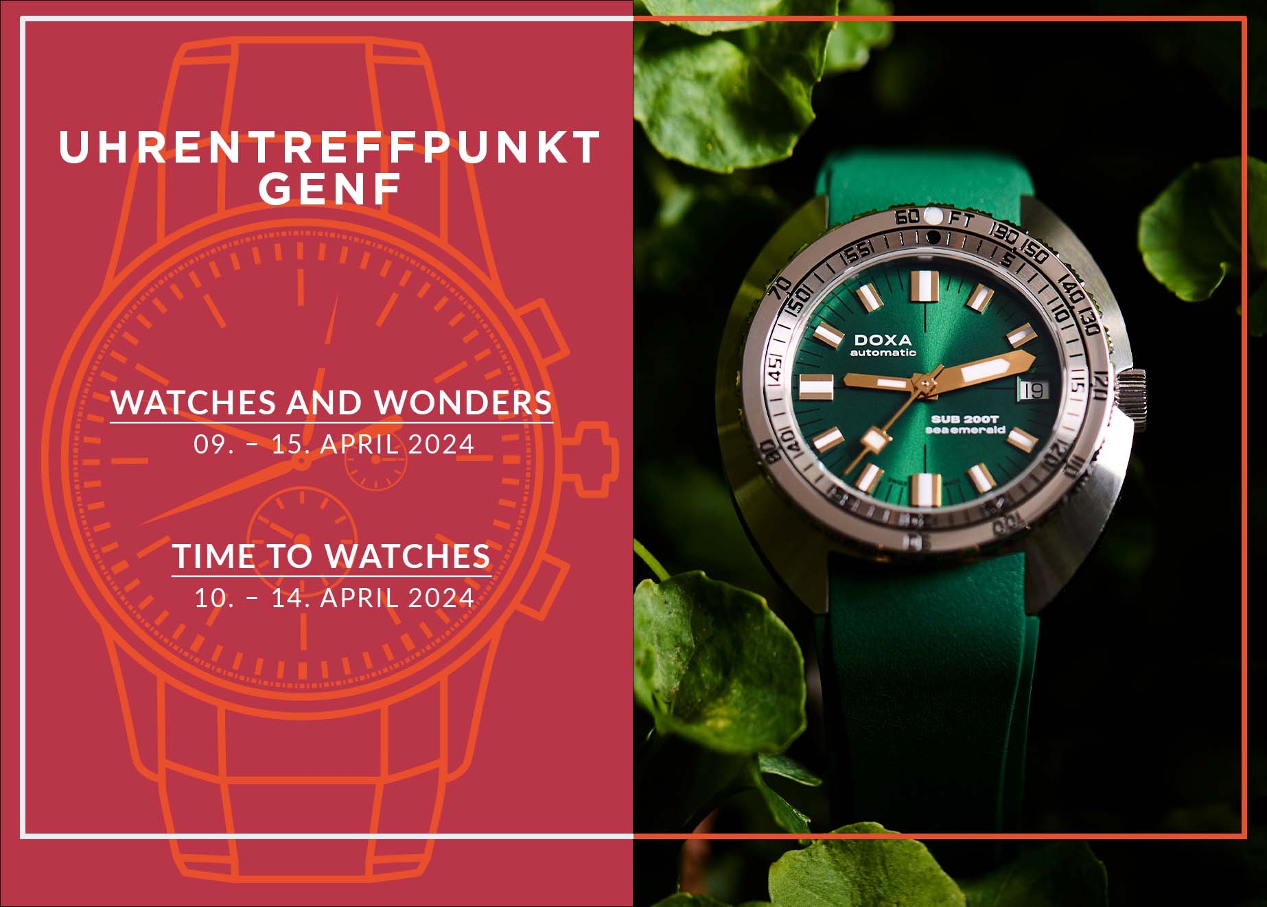 Doxa Sub 200T Watches and Wonders 2024 Emerald Green