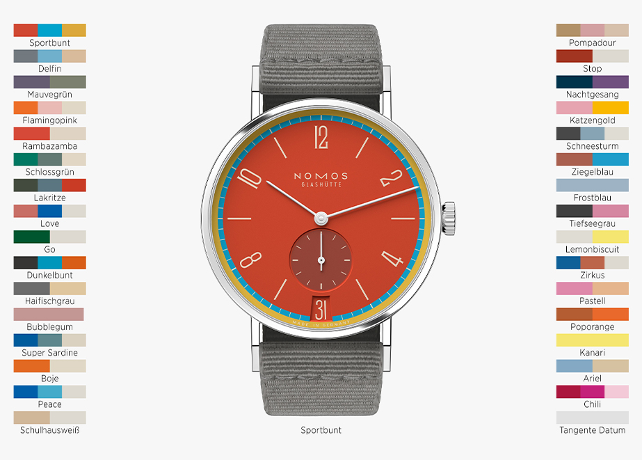 NOMOS Glashütte Watches and Wonders 2024_Tangente_Farbpalette