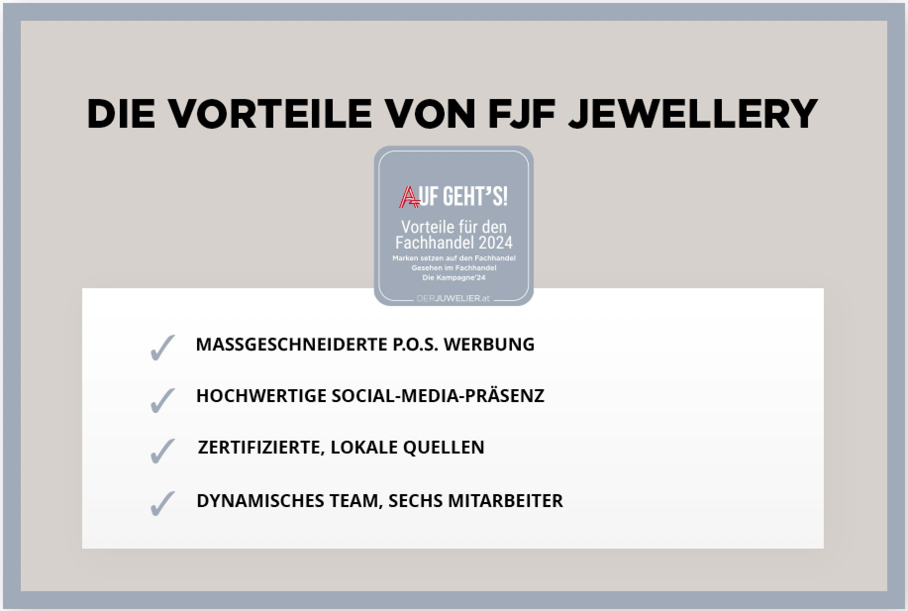 VORTEILE FJF JEWELLERY