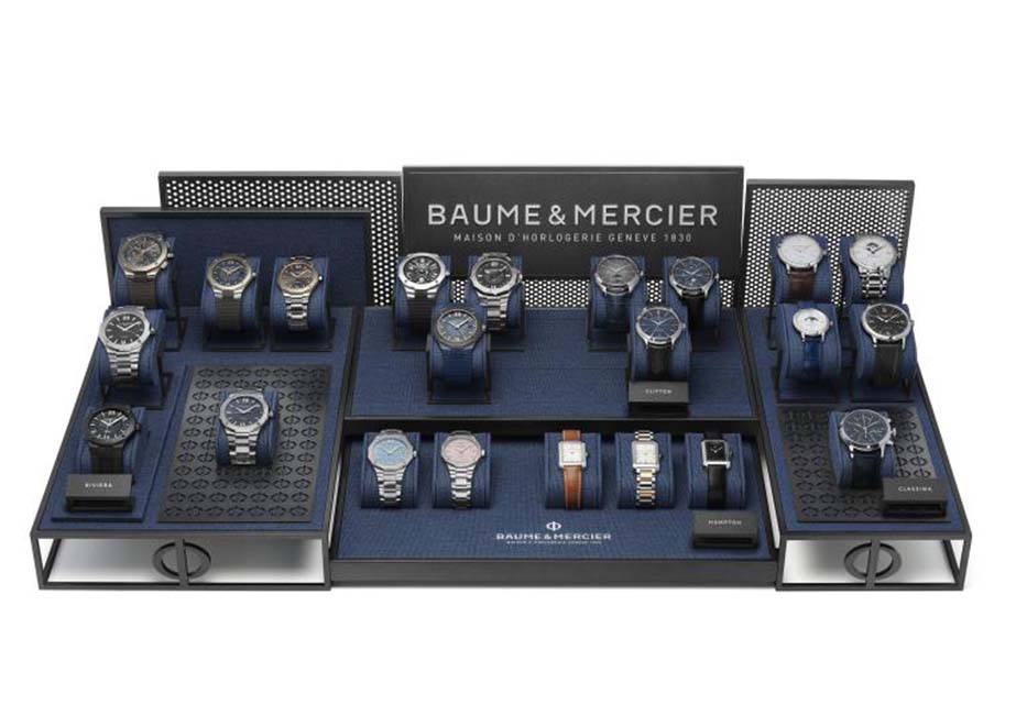 Baume Mercier neue Displays Juweliere