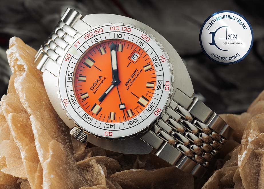 Doxa SUB 300T Professional ARISTERA Linkshänder Uhrenfachhandelsmarke